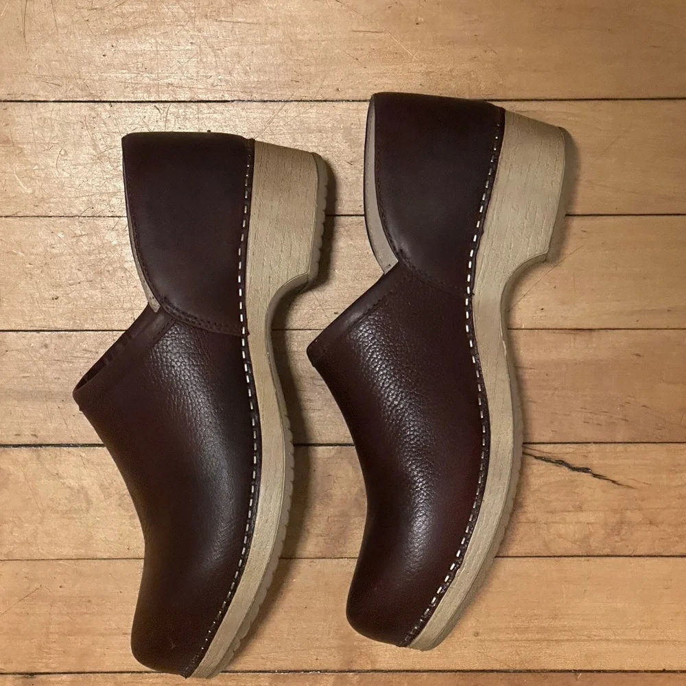Dansko Brenna Cordovan Milled Leather Clog - Picture 5 of 12